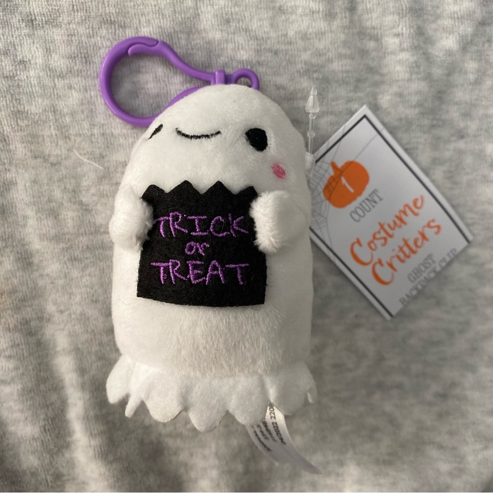 New 2022 Costume Critters Plush Ghost Clip Target Bullseye Halloween Backpack.